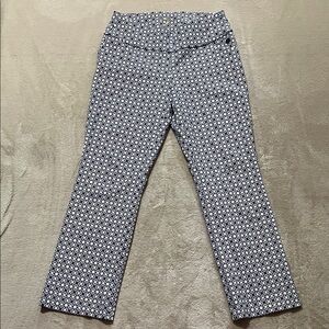 Lilly Pulitzer Corso Kick Flare Navy Butterfly Pattern